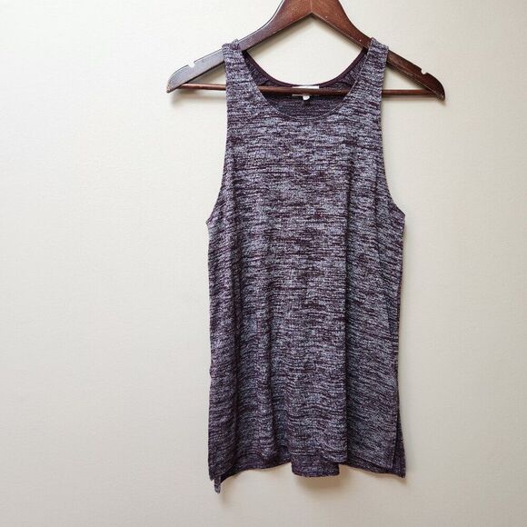 🌻Aritzia Wilfred Free jersey knit tank top / burgundy/grey - Picture 1 of 5